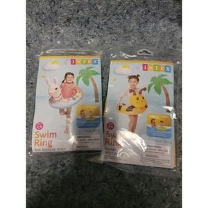 INTEX Blow-up Swim Ring Big Animal Ring‎ w/Animal Split Ring 2pc Ages 3-6 years
